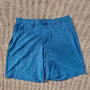 Fabletics The Only Shorts Mens Size Large Blue Stretch Performance Golf Casual
